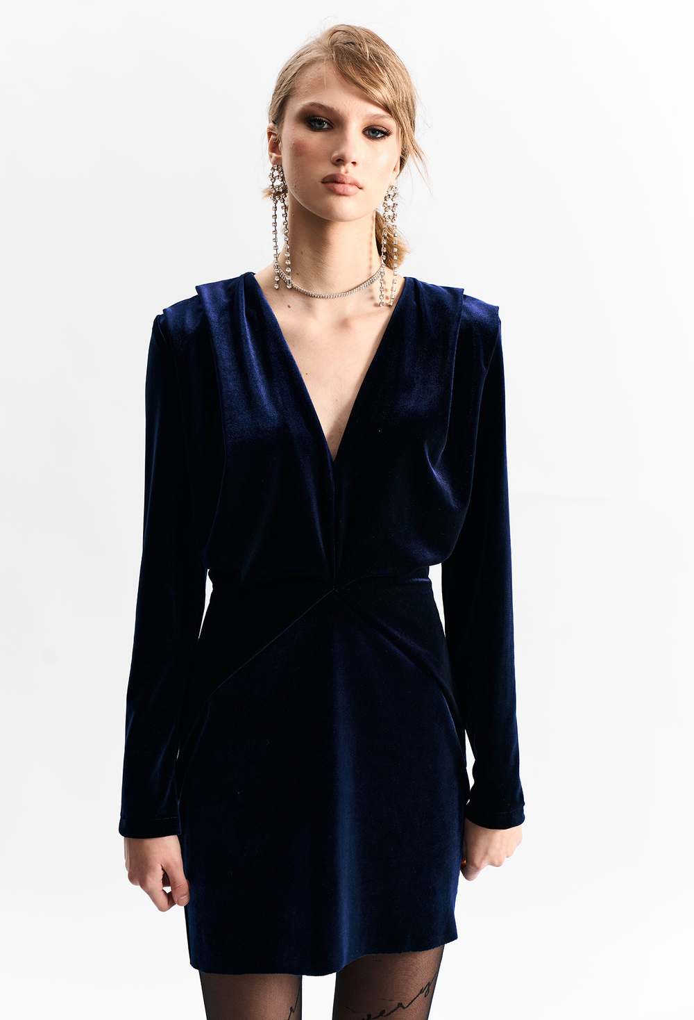 Платье мини 1273 темно-синий