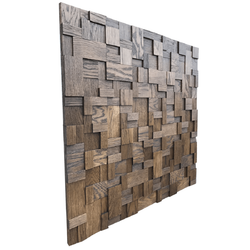 Деревянная мозаика для стен Wood Mosaic Хауз Дуб цвет венге