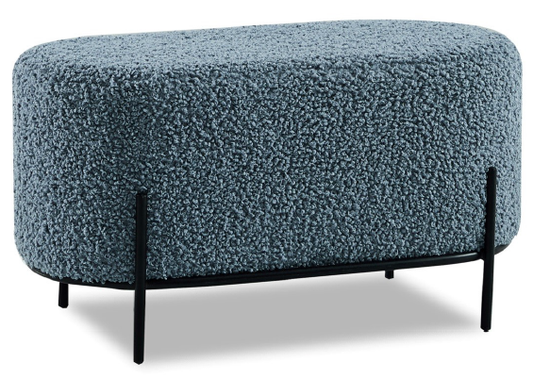 Пуф для гостиной ZEN BLUVEL-68 желтый, велюр / золотой каркас