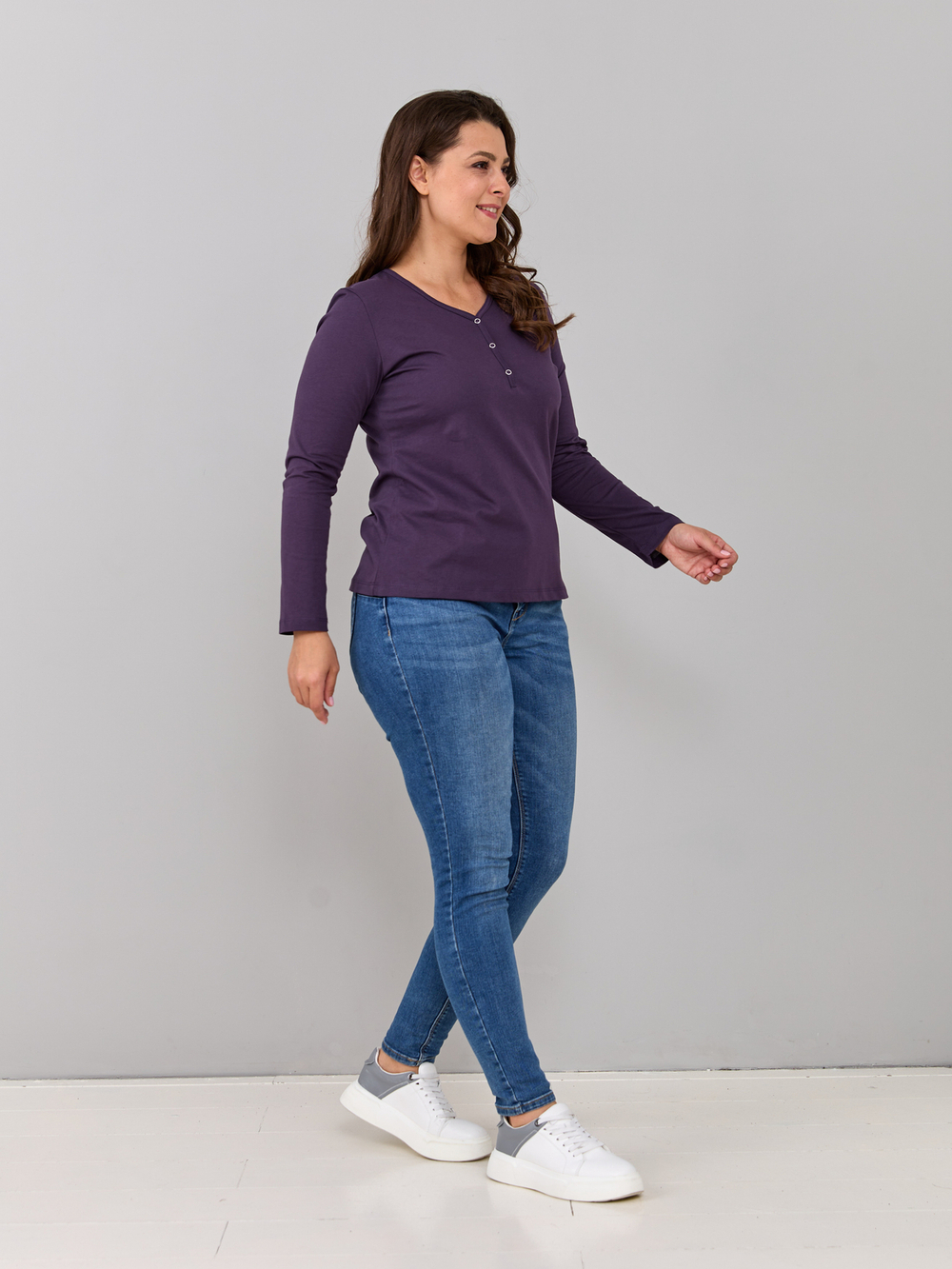 Лонгслив Л-004/баклажан