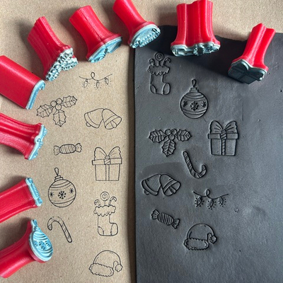 Набор универсальных штампов "Новогодний 3"