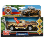 Модель ин. мет. свет-звук "Пикап военный" 13,3см, откр.дв., баг., коробка (Технопарк)