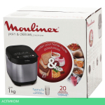 Хлебопечка Moulinex OW240E30 серебристый/черный