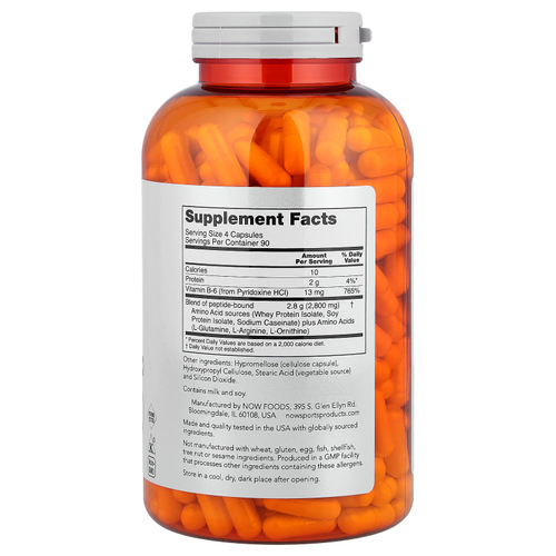 NOW Foods, Sports, Amino Complete™, комплекс аминокислот, 360 капсул