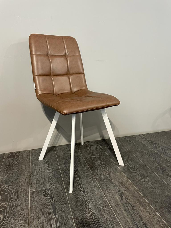 СТУЛ DC 809 СВЕТЛО КОРИЧНЕВЫЙ ЭКОКОЖА