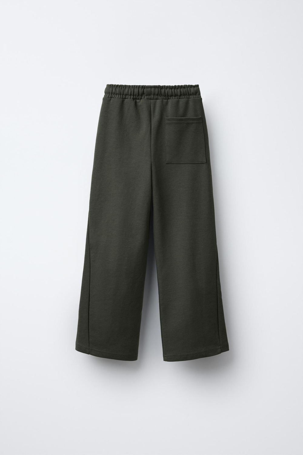 ZARA БРЮКИ ПРЯМОГО КРОЯ СО СТРЕЛКАМИ, ЗЕЛЕНОВАТЫЙ