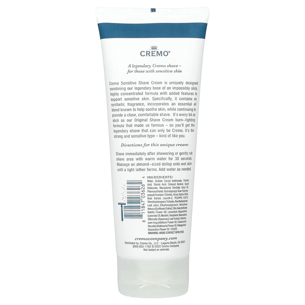Cremo, крем для бритья, для чувствительной кожи, 177 мл (6 жидк. унций)