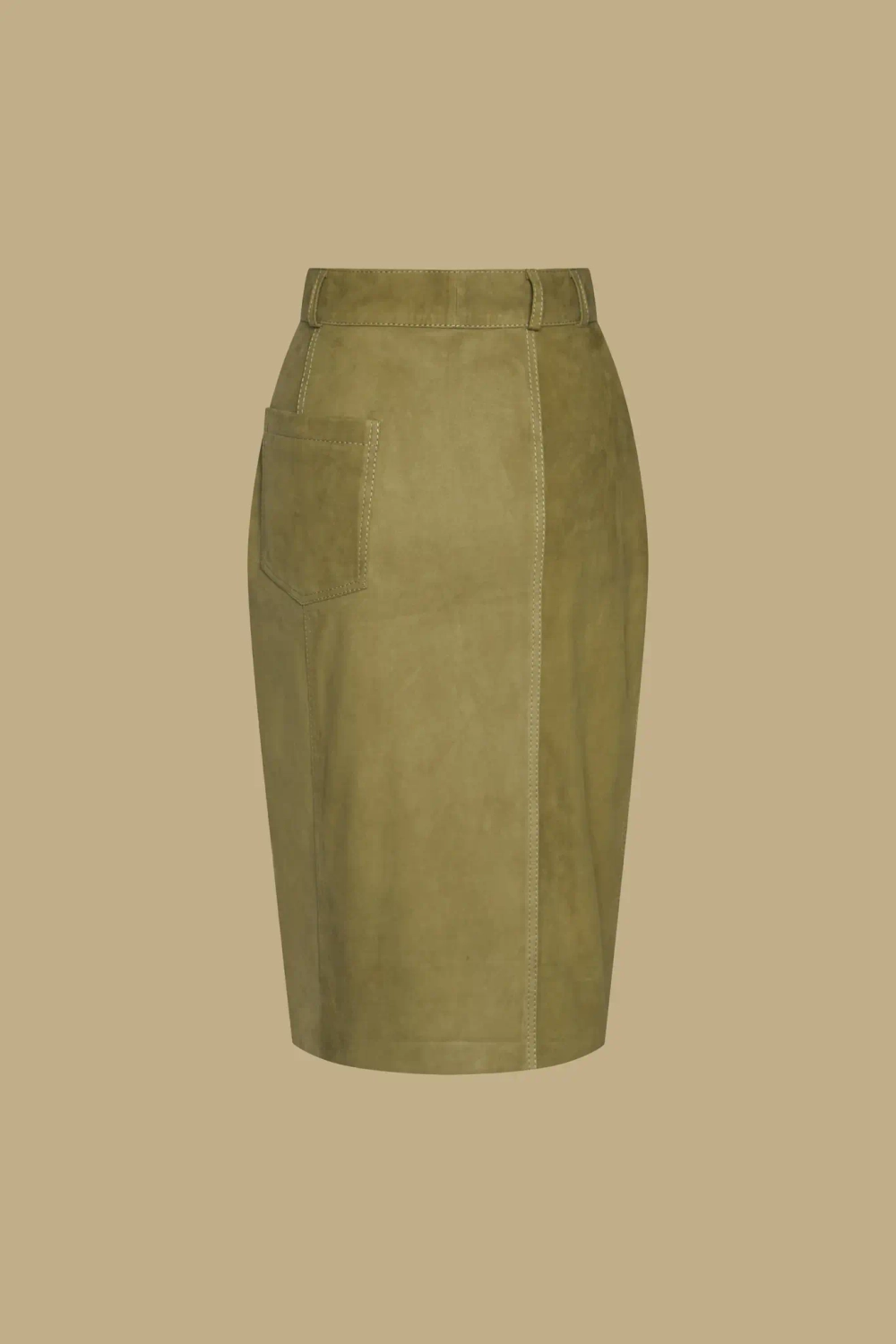 Юбка замшевая асимметричная