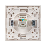 Стокгольм Механизм Розетки RJ-45 1-местной белый EKF