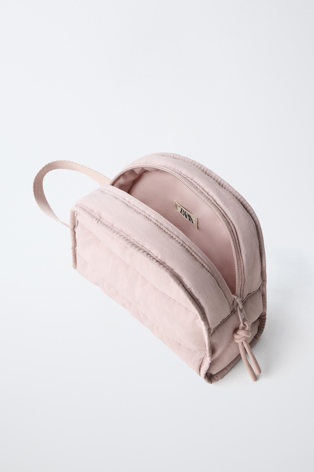 ZARA СТЕГАНЫЙ НЕСЕССЕР, РОЗОВЫЙ