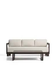 Комплект садовой мебели Nerano из коричневого алюминия