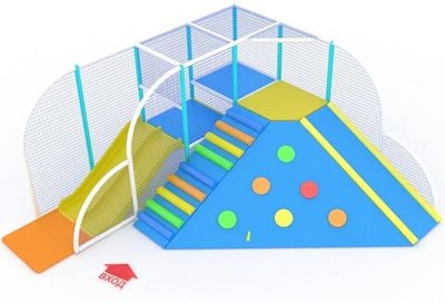 Лабиринт-скалодром для малышей «Айсберг» 25,5 м² (5,1*5*2.5м)