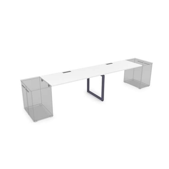 СДТЛ-О.984 Стол системы БЕНЧ,линейный на 2 рабочих места, приставной (3200*800*750)