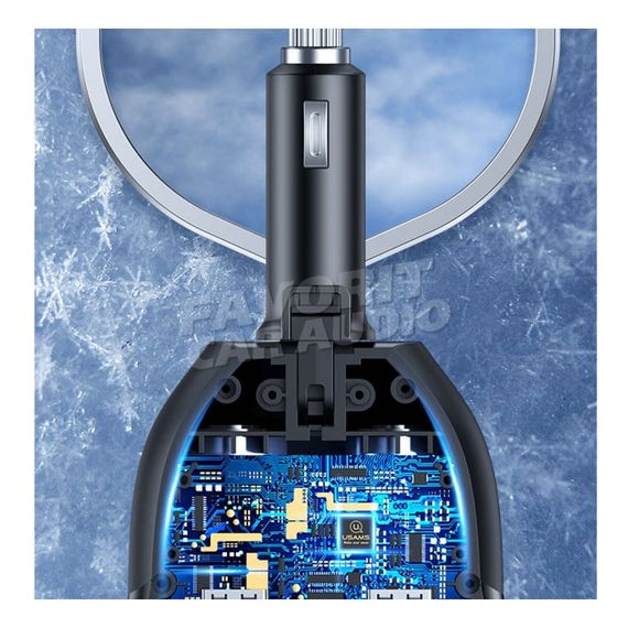 АЗУ 2USB Usams US-CC099 1000mA 2400mA пластик чёрный