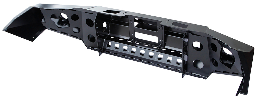 Бампер силовой передний Mitsubishi L200 2015-2019 с доп. фарами и защитой бачка омывателя РИФ