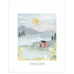 IKEA BILD  (ИКЕА БИЛД)  -  Плакат, иллюстрация, Швеция, 40x50 см