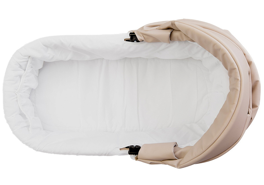 Детская коляска Indigo Barbara Eco Classic 3 в 1 с автокреслом Avionaut Cosmo Grey Be02 св.бежевая кожа