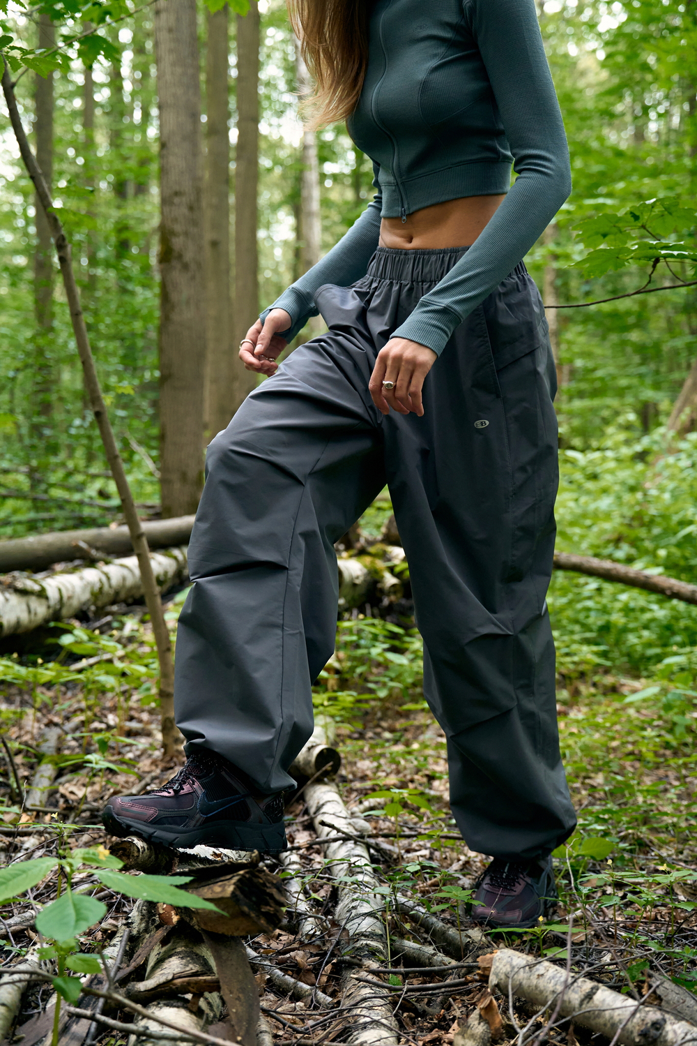 Брюки Nothomme Blue Pants Outdoor Water-Repellent "Stone Grey" Women's