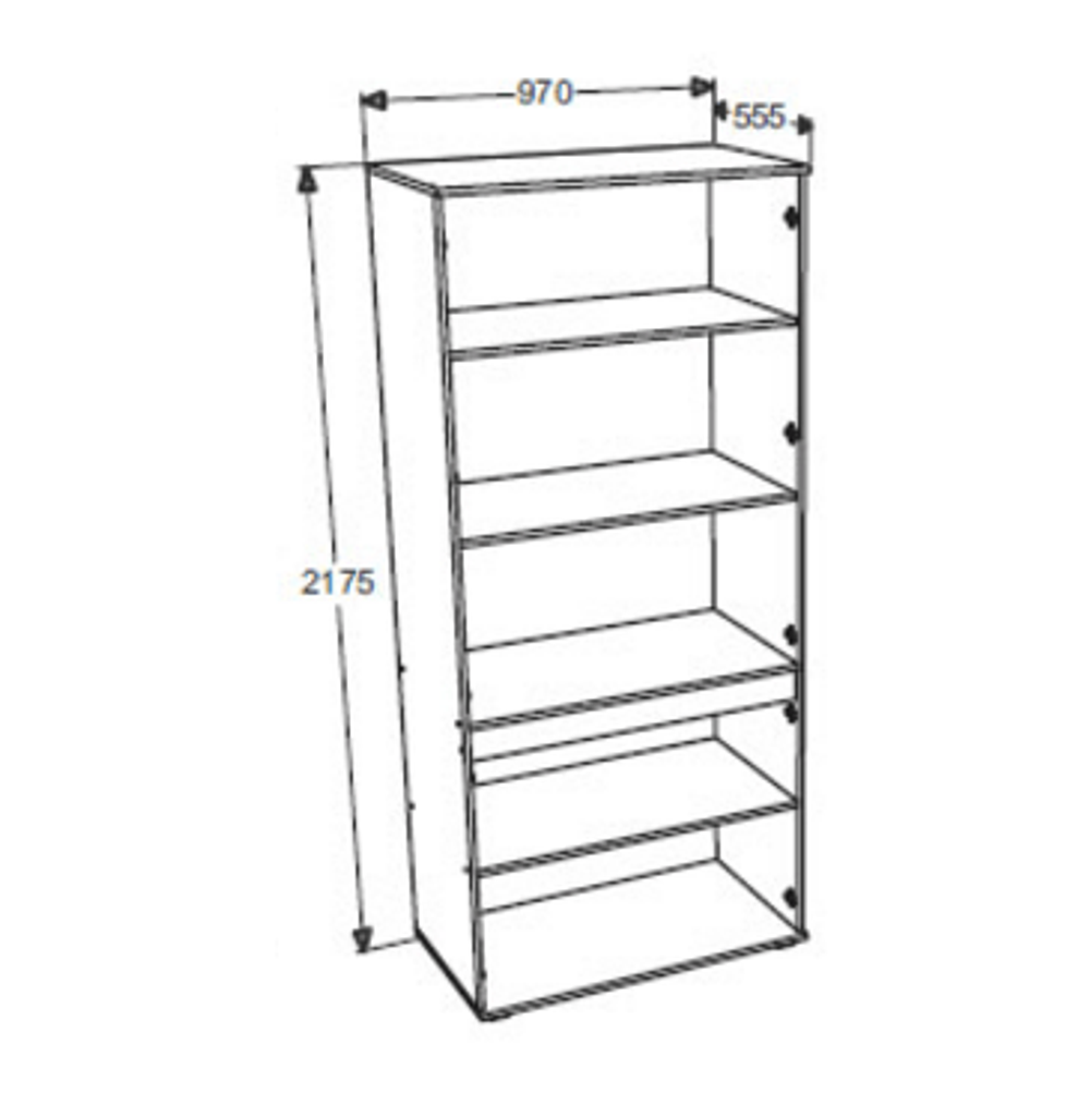 Шкаф для белья "Александра 26" (анкор тем./анкор св.), ЛДСП, Фант-мебель, г. Волжск