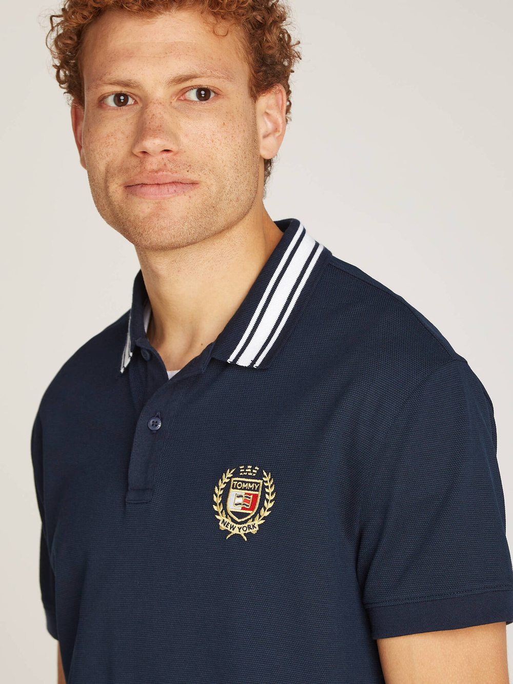 Поло Tommy Jeans - темно-синий(DM0DM19624)