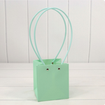 Пакет подарочный 13х11,5х11,5 Ваза для цветов (Зеленый)