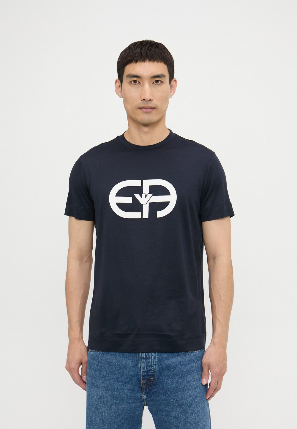 Emporio Armani Футболка с принтом - Синий