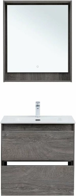 Тумба с раковиной Aquanet Милан 336373/330430 70 дуб рошелье