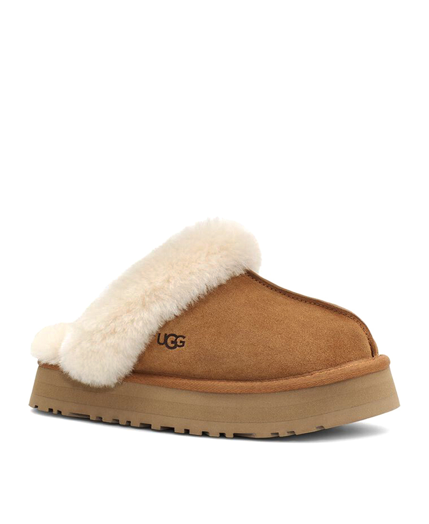 апочки на платформе UGG DISQUETTE каштанового цвета