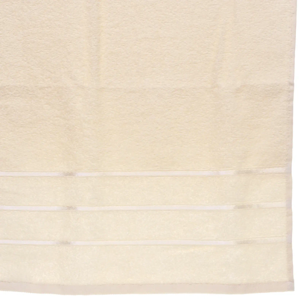 Полотенце махровое 70*140см «LUNA» цвет бежевый 01020 плотность 360гр/м2 с петелькой-подвесом