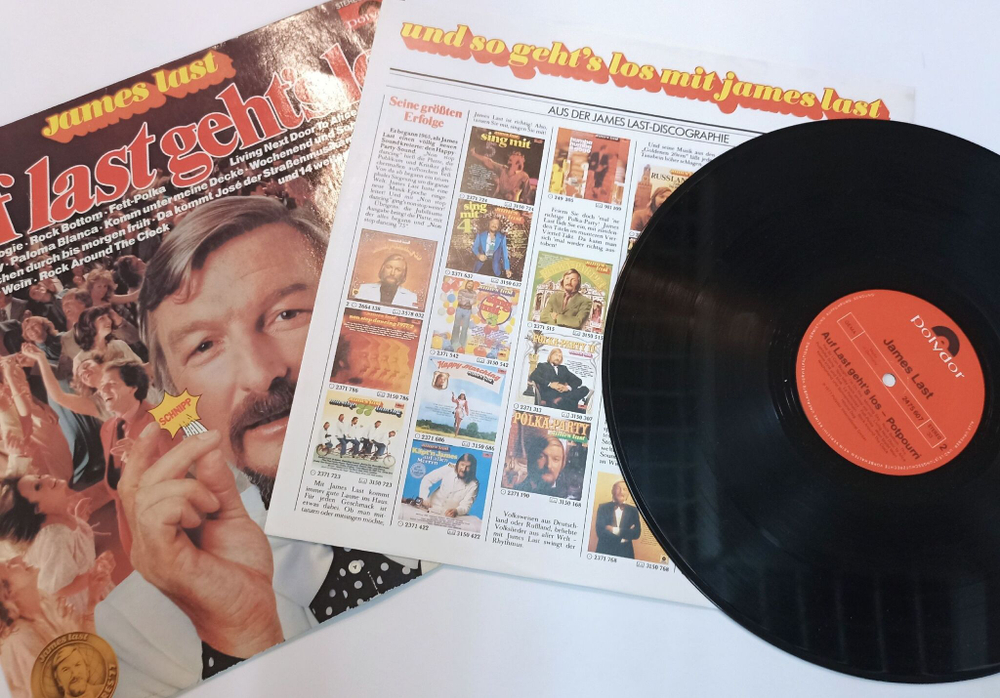 Винтажная виниловая пластинка LP James Last Auf Last Gehts Los (Germany 1977)