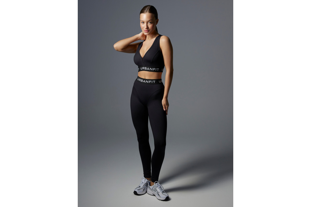 Леггинсы женские Urbanfit SLASH, размер M, черный