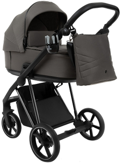 Детская коляска Roan Sol Luxury 3 в 1 с автокреслом Tutis Elo Black RSL/4051 Taupe/Nikiel