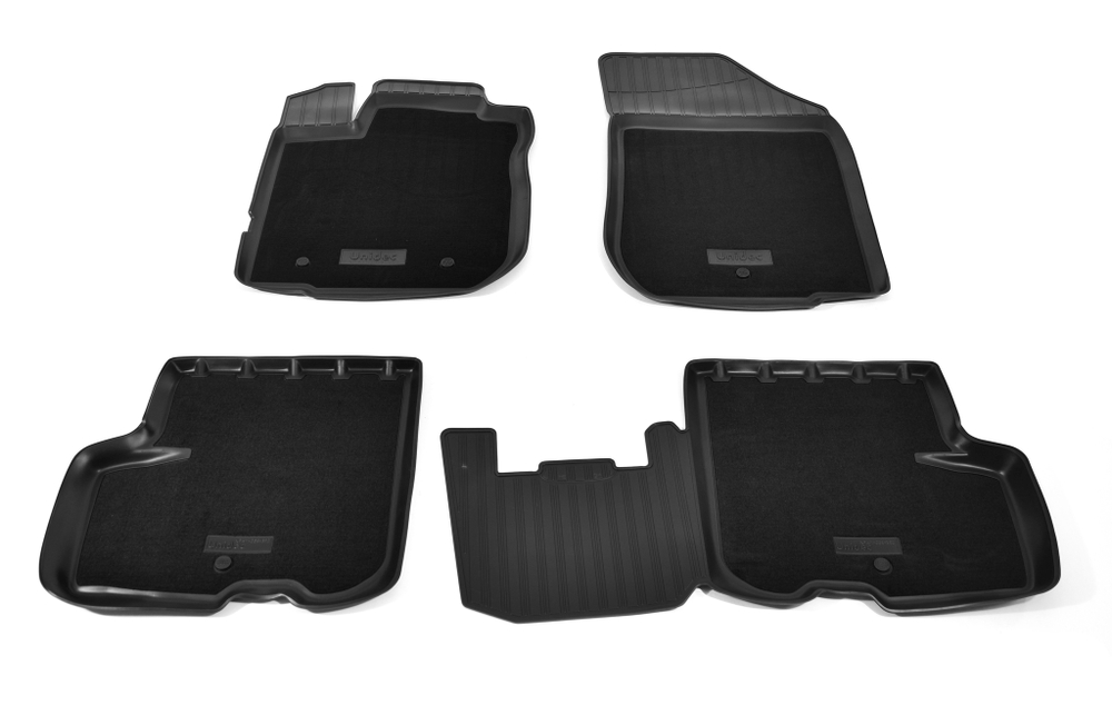 Ковры в салон Norplast/Unidec для Renault Logan в кузове L52 (2014-), Черный, арт.NPA11-C69-350-CM