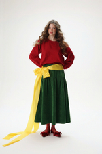 Блузка с длинными рукавами из батиста "Зимняя вишня"