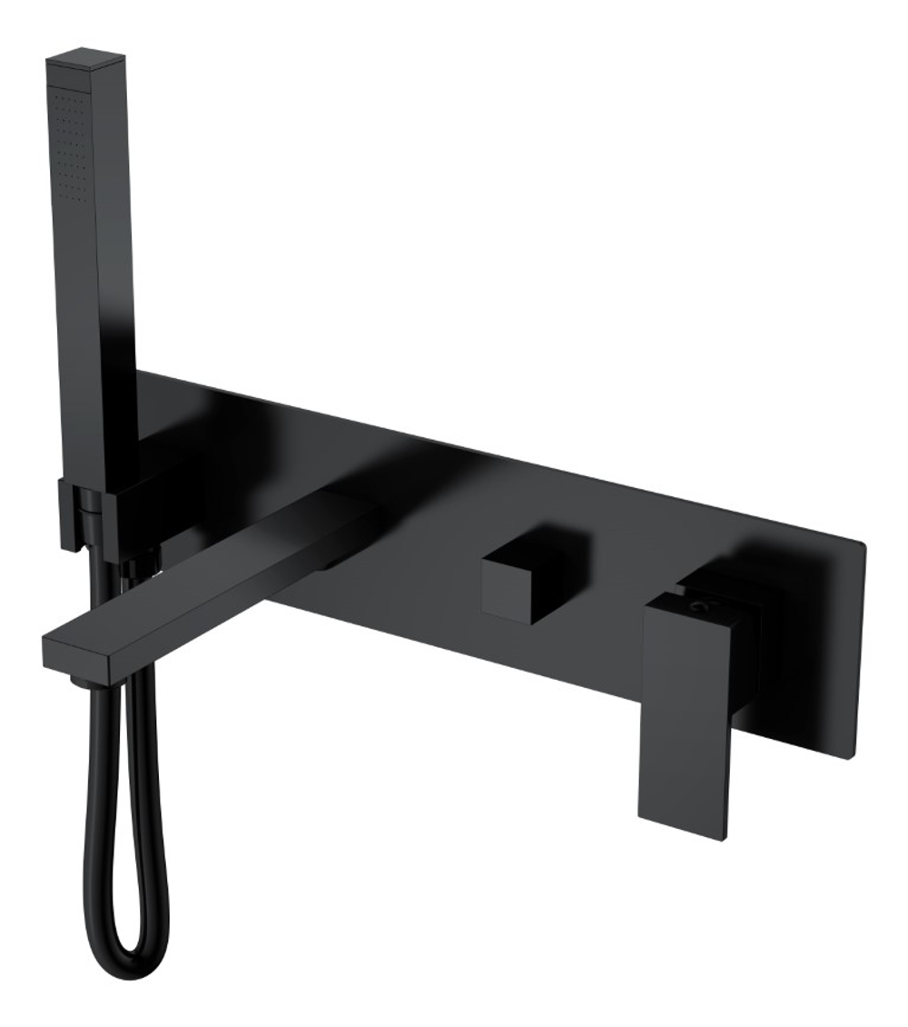 Boheme Смеситель для ванны встроенный Qubic Matt Black
