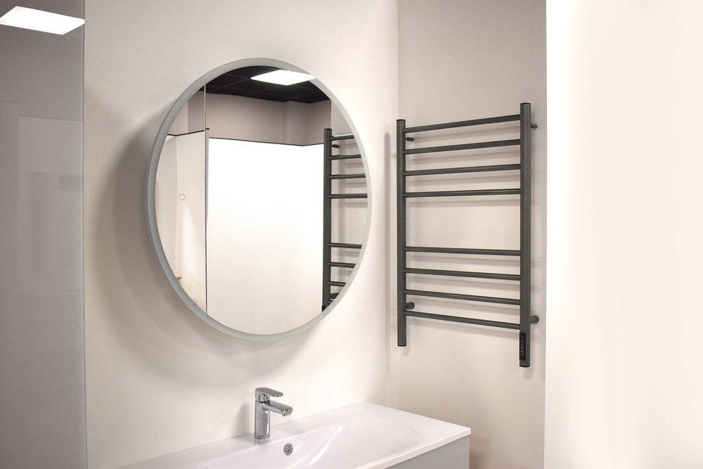 Полотенцесушитель Terminus Аврора П8 500х800 электро КС ГРАФИТ ( new встроен диммер)