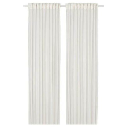 IKEA HÄLLEBRÄCKA  (ИКЕА ХÄЛЛЕБРÄСКА)  -  Шторы, 2 шт, на ленте/белые, 145x300 см