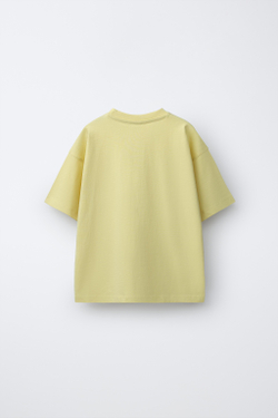 ZARA НАБОР ИЗ ТРЕХ ОДНОТОННЫХ ФУТБОЛОК, МОРСКОЙ СИНИЙ