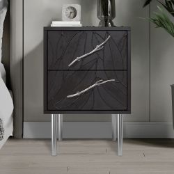 Тумба Арт Колор leaves Стайл Сильвер Терпкий коричневый