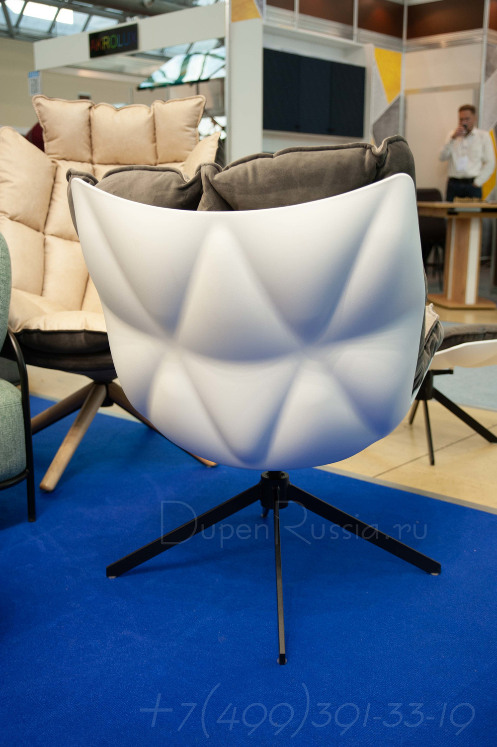 Дизайнерское кресло DC-1565D серое (GREY)