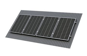 Крепёж четырёх солнечной батареи 100-200 Вт на наклонную крышу. 70 мм, фото №723152568