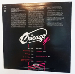 Винтажная виниловая пластинка LP Chicago Live (Portugal 1984)