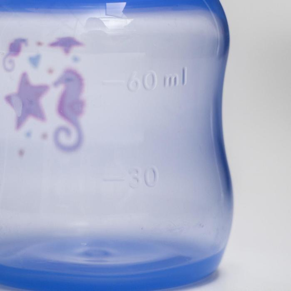 2825275 Бутылочка для кормления цветная, 60 мл, от 0 мес., цвета МИКС для мальчика