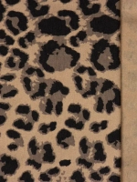 Лонгслив для девочки укороченный, леопард