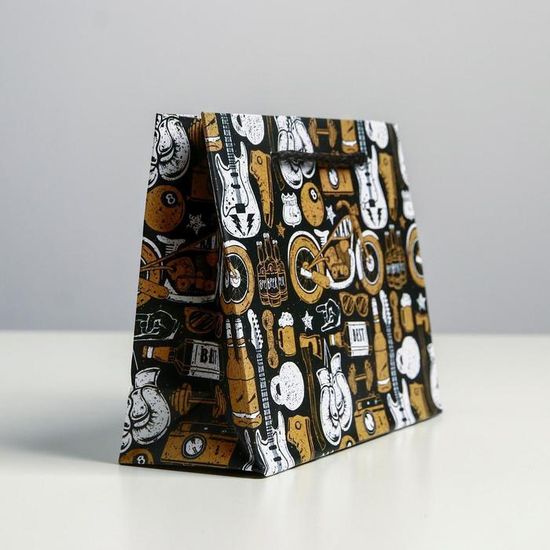 Пакет ламинированный горизонтальный For the best man, S 15 × 12 × 5.5 см 4733803