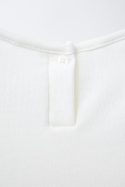 ZARA КОМБИНИРОВАННОЕ ПЛАТЬЕ С ВОЛАНАМИ, БЕЛЫЙ