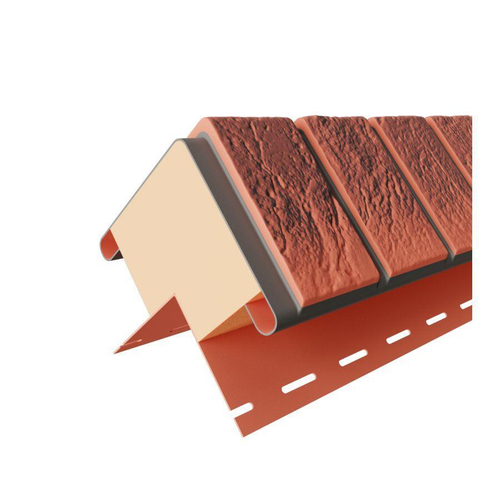 Углы к фасадному термосайдингу Dolomit венецианский кирпич 40 мм Корса