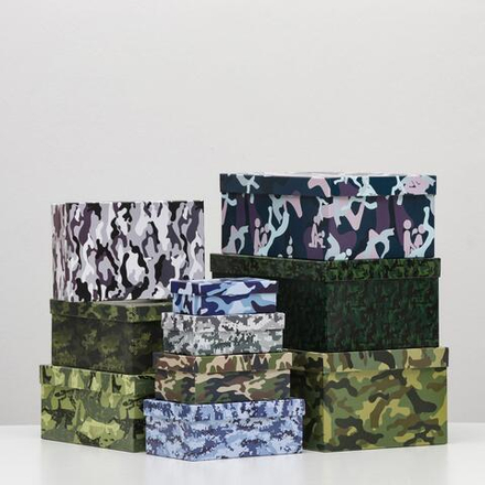 Подарочная коробка "Милитари" 28,5 х 18.5 х 12