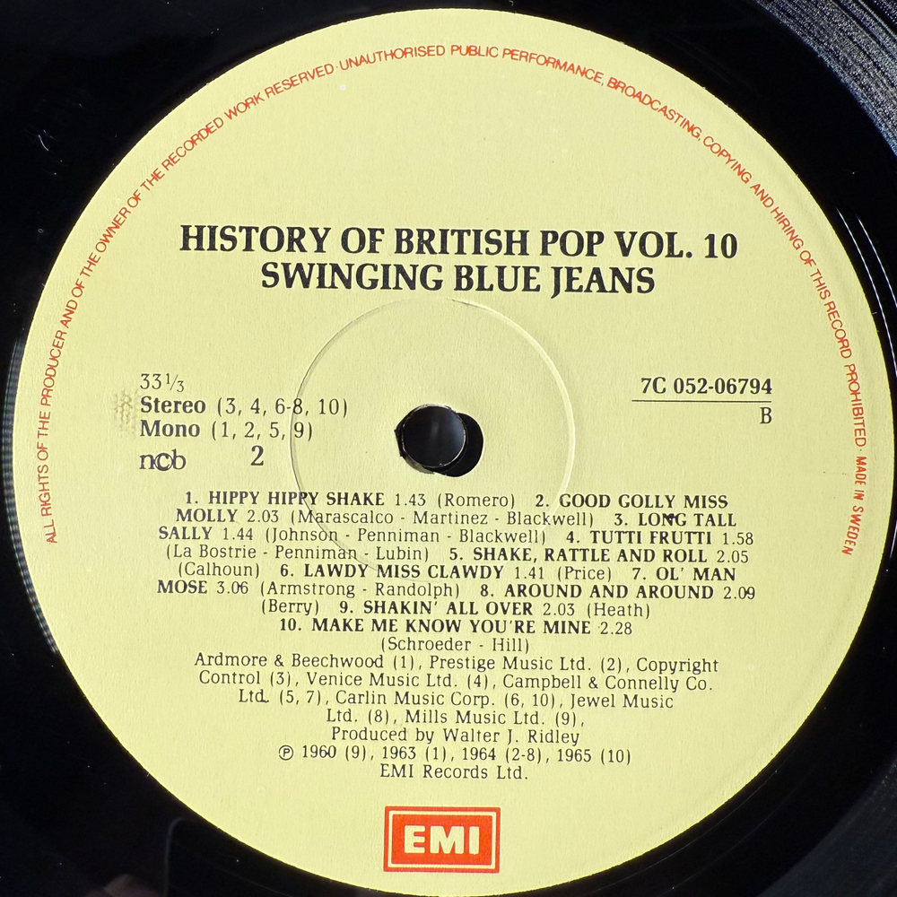 The Swinging Blue Jeans ‎– The Best Of The Swinging Blue Jeans (Швеция)