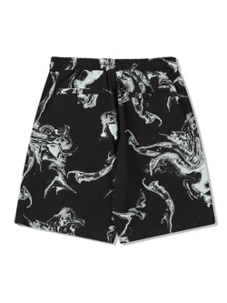 Шорты с принтом "мрамор"